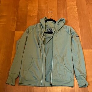 Sage Green Full-Zip Hoodie for Women